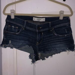 Dark blue jean shorts